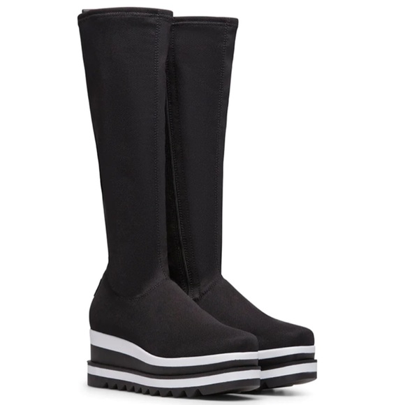 MarcoMoreo Shoes - MarcoMoreo Milano Quinn Black Platform Wedge Boot 37 / 7